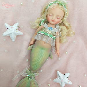 Poupée sirène reborn réaliste miniature de 25 cm, 10 pouces, en silicone, faite à la main, pour enfants et collectionneurs - Product Image 2