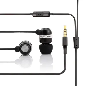 großhandel stilvolle 3,5 mm kabelgebundene kopfhörer freihändig in-ear kopfhörer mit mikrofon