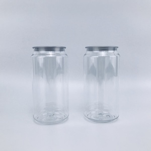 Bottle Easy Open Plastic Can Cans 300ml 350ml 500ml Beverage Drink Package Bottle Pet Container Easy Open Plastic Soda Can Easy Open For Cans