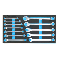 Ensemble d'outils à main en chrome vanadium de 116 pièces, coffre à outils à 3 tiroirs pour la réparation automobile et la maison