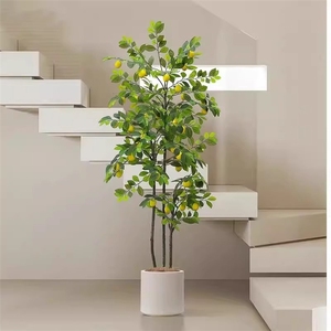 LUYI - Vente en gros d'arbres artificiels en <span class=keywords><strong>soie</strong></span> écologiques, mini citronniers pour décoration intérieure, plantes en pot de petite taille, plantes naines - Product Image 3