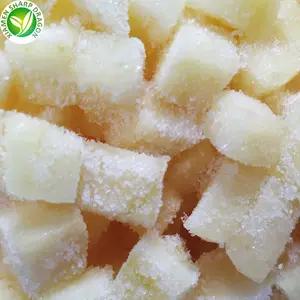 IQF Wholesale Best Prices Apples In Frozen Diced Cubes Stripes Halves