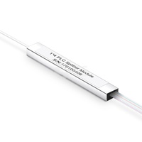 1:4 1/4 EPON GPON FBT PLC Coupleur Splitter Monomode Mini Acier 0.9mm G.657A G.652D Câble 1*4 1x4 Fibre Optique PLC Splitter