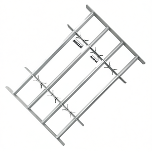 Rejilla de seguridad ajustable de aluminio de 39.4-59.1 pulgadas para ventanas, instalación con tornillos, diseño minimalista - Product Image 1