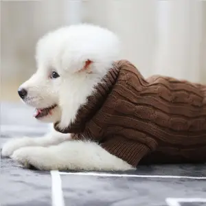 Sadece tasarım Pet kazak Jumper yumuşak sıcak kış köpek giysileri toptan üretici