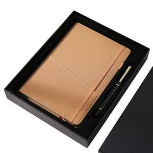 Agenda personnalisé, couverture en cuir, journal, papier recyclé, réutilisable, imperméable, carnet en papier de pierre, coffret cadeau avec stylo - Product Image 1