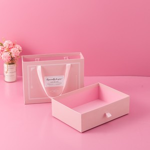Luxury Gradient Pink Blue Pull-Out <strong>Gift</strong> Box High Empty Cardboard Drawer Paper Box for Cloth Shoes Socks <strong>Birthday</strong> <strong>Gift</strong> Packaging - Product Image 1