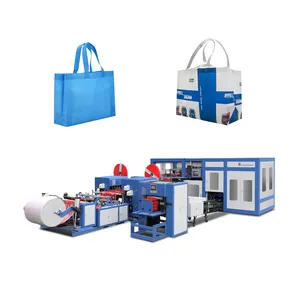 Máquina para fabricar bolsas no tejidas para embalaje reutilizable, bolsa de compras no tejida laminada de polipropileno, máquina para hacer bolsas de PP Rpet