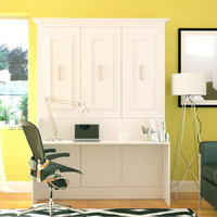 Lits superposés escamotables horizontaux personnalisés Lit escamotable avec bureau Lit mezzanine escamotable avec armoire de rangement Lit queen size de luxe pour la maison et le bureau