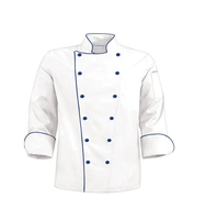 Veste de chef unisexe en polyester/coton, respirante, à manches courtes, pour la cuisine, uniforme de chef de restaurant