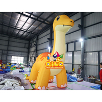 Qile UV gonflable publicité PVC gonflable Animal dessin animé dinosaure 3D gonflable