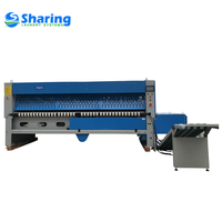 Machine industrielle de pliage de draps 3300 mm largeur de pliage max. Pliage continu par lots, marque Sharing Brand pour hôtels et blanchisseries