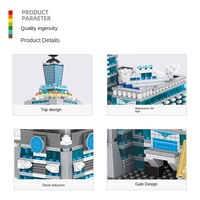 Modèle du bâtiment 101 de Taïwan-Chine en plastique ABS, échelle 1:48, ensemble de 40 blocs de construction, thème bâtiments modernes Vanger, jouet modèle