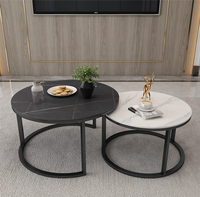 Table d'oreille de Salon en fer forgé, Design nordique, moderne, en marbre, noir, blanc, forme ronde, Table comptoir, Salon, pour utilisation Salon, livraison gratuite