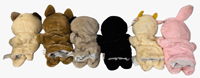 Nouvelles marionnettes à main en peluche d'animaux mignons : lapins, chiens, chiots, pingouins, vaches et chats