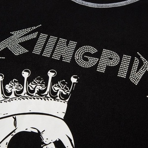 Custom Vintage <b>Black</b> T <b>Shirts</b> With Contrast Stitching T <b>Shirt</b>, Luxury T <b>Shirts</b> - Product Image 4