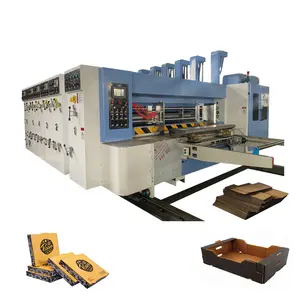 Full Automatic High Speed Carton Flexo 1-4 Color pizza box printing Slotter Die Cutter Machine
