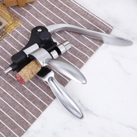 Kit de tire-bouchon à vin rouge Ouvre-bouteille de vin Tire-bouchon Set Niveau avec Kit d'outils pour le vin Accessoire de boîte-cadeau