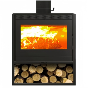 <span class=keywords><strong>Stufa</strong></span> <span class=keywords><strong>a</strong></span> <span class=keywords><strong>Legna</strong></span> in Acciaio ad Alta Efficienza Termica con Vista sul Fuoco per Appartamenti - Product Image 2