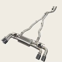 Système d'échappement Catback DZ Valvetronic pour McLaren 720s en alliage de titane 1,5 mm poli miroir 2 entrées Garantie de 3 ans