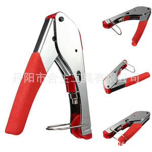 Alicates de crimpado de cable coaxial Mr Drill de 138 mm y 23 AWG con entrada frontal para instalación de cable de video RG59 RG62 - Product Image 3