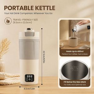 Botella de Agua Inteligente Aislada, Hervidor Eléctrico, Vaso de Viaje, Regalo para Empresas de Turismo y <span class=keywords><strong>Nespresso</strong></span> - Product Image 4