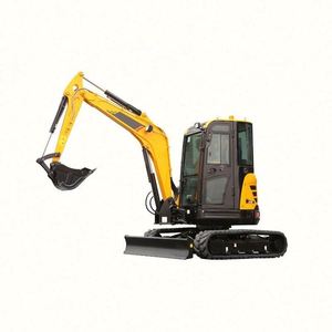 Miniexcavadora SY35U de giro cero, excavadora de cadenas de 3.5 toneladas, máquina compacta utilitaria lista para exportación - Product Image 1