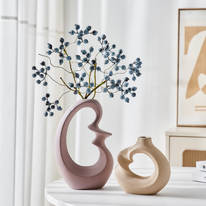 Home Hotel soggiorno Lounge elegante ornamento artigianato da tavolo vasi di fiori moderni astratti in ceramica <span class=keywords><strong>Set</strong></span> di vasi - Product Image 2