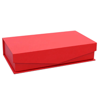 Boîte cadeau magnétique pliable en carton de luxe avec logo personnalisé recyclable, finition brillante, pour les petites entreprises