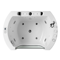 Baignoire Bébé Pliante Moderne en Forme de Couronne, Baignoire de Qualité pour Bébé, Installation Autonome, Drainage, Massage, Bain à Remous