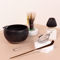Tiitee Japanse Traditionele Matcha Thee Set Ceremony Accessoire Chasen Scoop Chashaku Thee Kit Bamboe Garde Set Matcha Kom Set