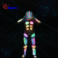 Costume de robot LED lumineux télécommandé pour adulte, idéal pour spectacles, DJ, fêtes, festivals, Halloween et événements cosplay