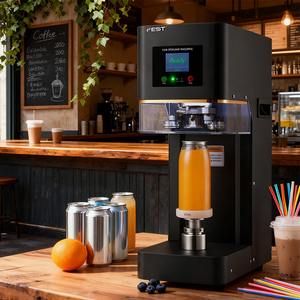 Machine de scellage entièrement automatique pour canettes de boissons (plastique, étain, aluminium) – Scelleuse commerciale pour bière et jus - Product Image 1