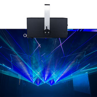 Luz Láser RGB AC100-250V 15/20W DMX512 Multirrayo de Aleación de Aluminio IP54 para DJ, Discoteca, Teatro, Bodas, Fiestas, Clubes Nocturnos y Eventos