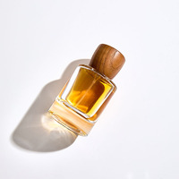 Botol Parfum Kaca Kecil Portabel OEM Custom 30ml 50ml 100ml, Botol Parfum Kosong Kaca Transparan Permukaan Frost dengan Kotak