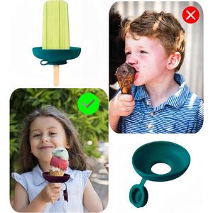 Soporte de Silicona Lavable y Reutilizable para Helados y Conos para Niños, Evita que el Helado se Derrete y gote en las Manos Sucias - Product Image 3
