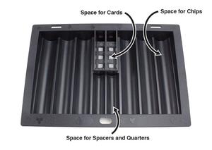 Plateau de Poker en plastique, <span class=keywords><strong>Blackjack</strong></span> ou Other de Poker, plateforme pour revendeur de Table, 350 pièces - Product Image 4