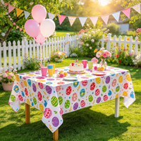 Nappe personnalisée Yilimi, motif œufs de Pâques, pour la maison, le jardin, les décorations de fête