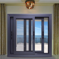 Fenêtre coulissante double personnalisée moderne Écran insonorisé en acier inoxydable et alliage d'aluminium Persienne pour projet de maison de villa