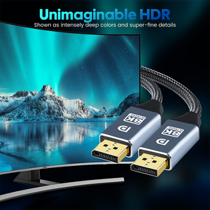 1.4 HDR 8K 60Hz 4K 144Hz 2K <span class=keywords><strong>165Hz</strong></span> DP To DP Cable สำหรับวิดีโอทีวีพีซีแล็ปท็อป - Product Image 6