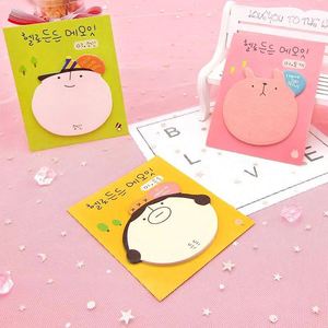 Cute Cartoon Animal Shaped Paper Sticky Notes Kawaii Self-Adhesive Memo <b>Pads</b> Creative Office & School Stationery Reminder Gift - Product Image 1