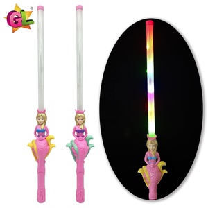 Baguette <span class=keywords><strong>Lumineuse</strong></span> Sirène à 5 Lumières avec Couronne et Épée <span class=keywords><strong>Lumineuse</strong></span>, <span class=keywords><strong>Jouet</strong></span> en Plastique, 3 Modes Clignotants, pour Filles - Product Image 1