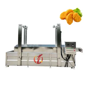YZ-5000 de vente chaude machine à frire chips de plantain machine à frire continue friteuse commerciale pour l'ail