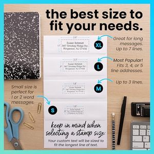 Chuyên nghiệp tự mực tem tinh thể rõ ràng ấn tượng tùy chỉnh văn bản/Logo địa chỉ tài liệu stamper 3000 + Sử dụng mực khô nhanh - Product Image 4