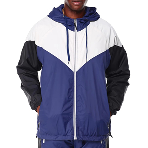Survêtement technique haut de gamme pour homme en nylon froissé anthracite, coupe-vent à demi-zip et pantalon de survêtement contrastant – Fournisseur de vêtements personnalisés - Product Image 6