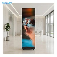 Afficheur LED VISLAT P2.5 2,5 mm, écran vidéo mural pliable pour publicité, événements, utilisation en extérieur, sur pied