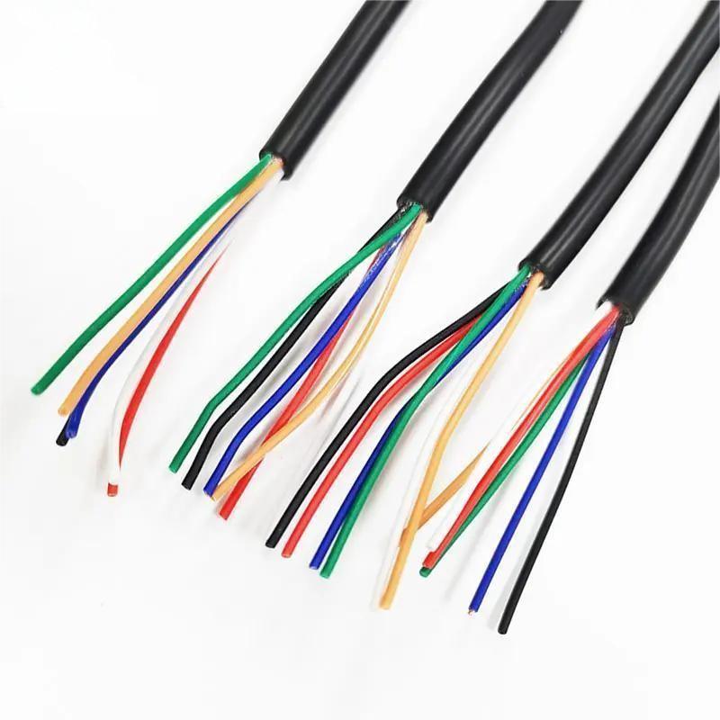 AWM 80C 300V 28AWG 26 AWG 22AWG 18AWG 2 3 4 5 6 7 8 9 10 Core ฉนวนพีวีซี Ul2464ฉนวนความร้อน Qianli มีฉนวนกันความร้อน