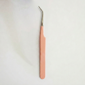 Dollar Charm Stainless Steel Lash Tweezers Eyelash Extension Tool <b>Tile</b> Design Custom Logo Private Label OEM - Product Image 1