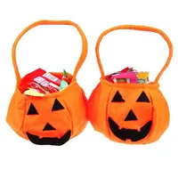 Sachets de bonbons Non tissés en forme de citrouille, pour les enfants, décoration de fête d'halloween, pièces