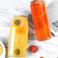 Couvercle à clipser anti-fuite en PET transparent de qualité alimentaire pour canettes de soda, café, jus et thé